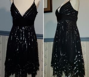 Adrianna Papell Evening sequin cocktail dress 8
